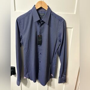 TED BAKER London Slim Fit Button Up LS Circle Weave Shirt
